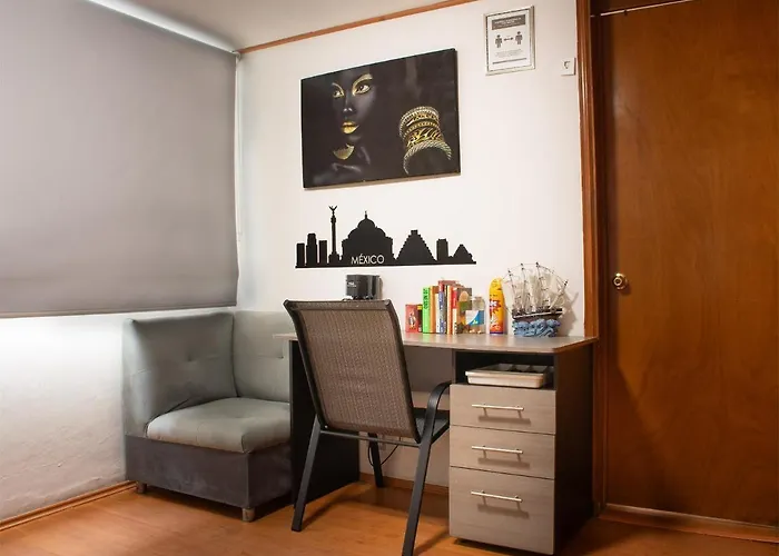 Comodo Departamento Privado Aeropuerto 7 Min Caminando * Mexico City