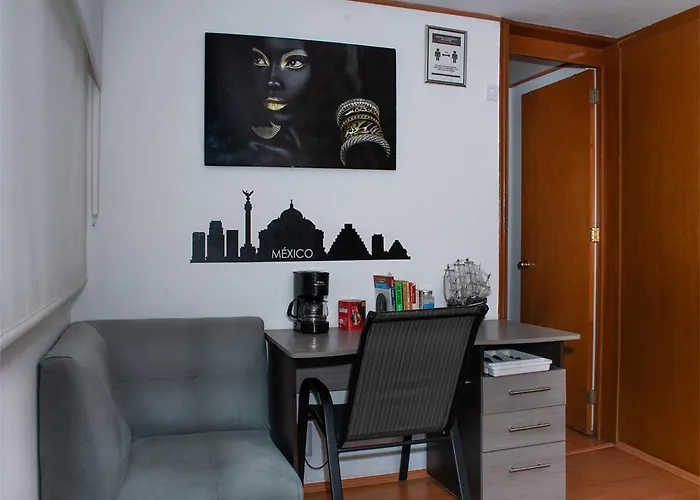 Comodo Departamento Privado Aeropuerto 7 Min Caminando Apartment Mexico City